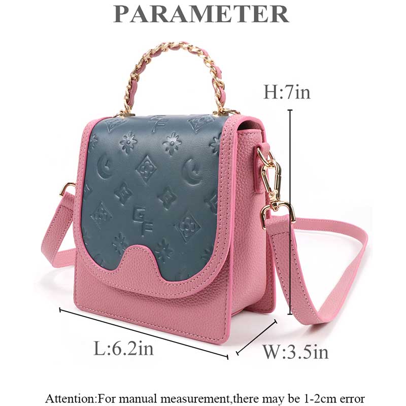 PU leather soft mini handbag for women