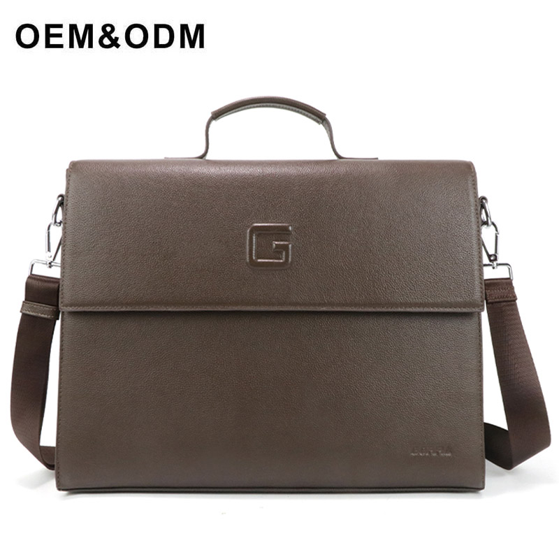 odm leather backpack computer bag supplier