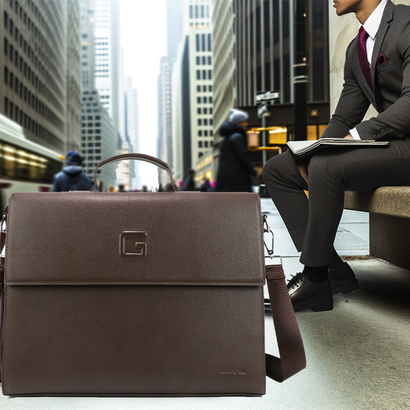 Office leather bag Custom briefcase