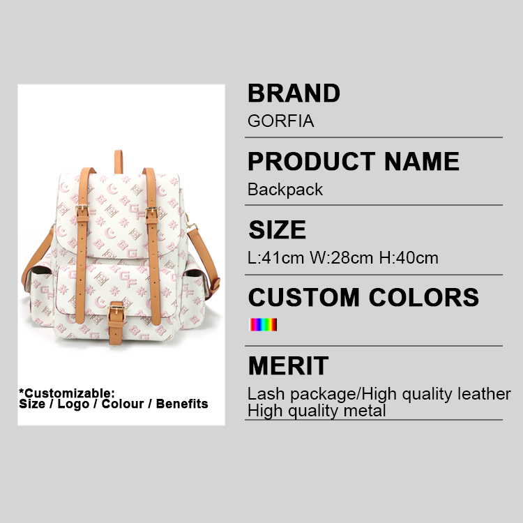 Women's Logo printed backpack